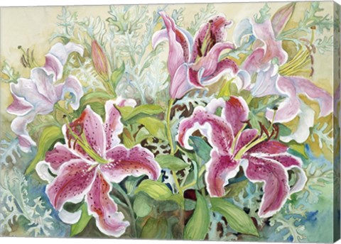 Framed Stargazer Lilies Print