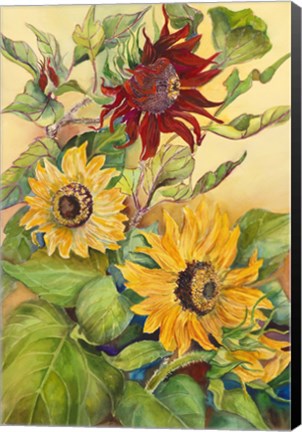 Framed Rust Sunflower Print
