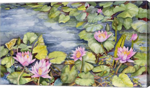 Framed Lily Pond Print