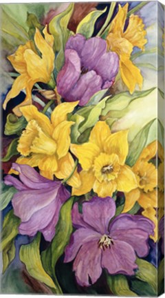 Framed Tulips And Daffodils Print