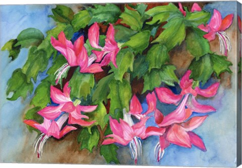 Framed Christmas Cactus Print
