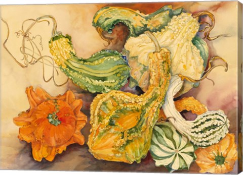 Framed Fall Gourds Print