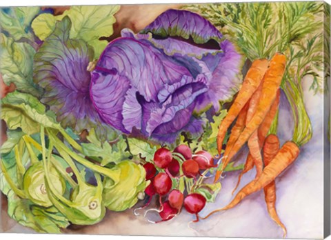 Framed Fall Vegetables Print