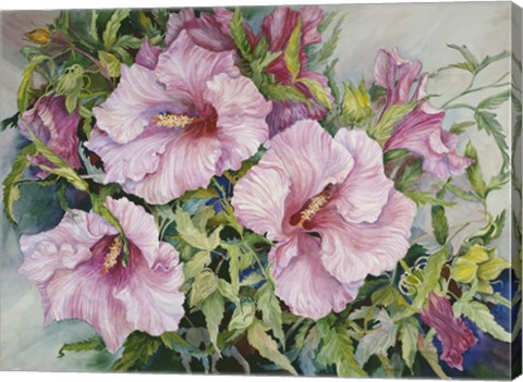 Framed Pink Hibiscus Print