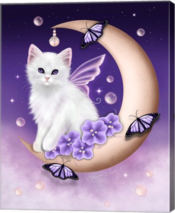 Framed Twilight Moon Pearls Print