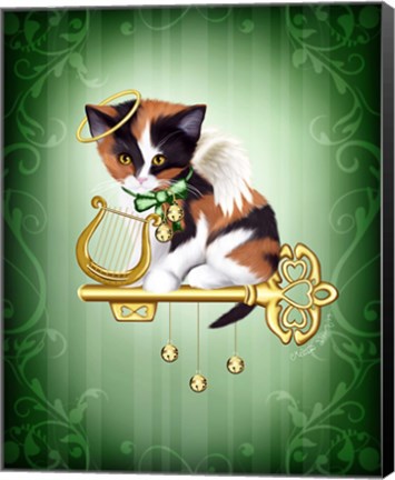 Framed Angel Paws Print