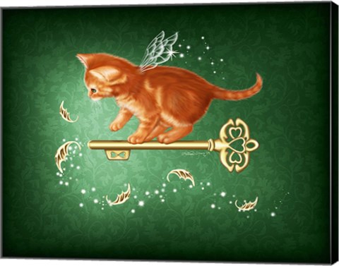 Framed Key of Leaves Print