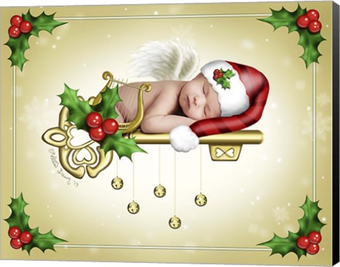 Framed Christmas Angel Print