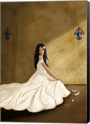 Framed Angel Fallen Print