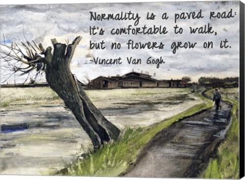 Framed Normality - Van Gogh Quote 1 Print