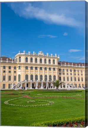 Framed Schonbrunn Palace, Garden Print