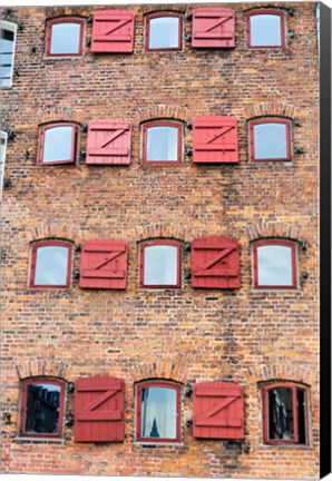 Framed Copenhagen Exterior of Hotel 71 Nyhavn Print