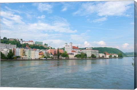 Framed Danube River, Passau Print