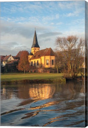 Framed Church in Morning Light Print