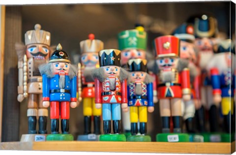 Framed Wooden Nutcrackers Print