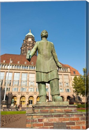 Framed Trummerfrauen Statue Print