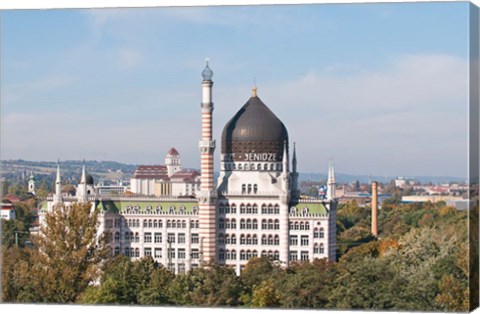 Framed Yenidze Cigarette Factory Print