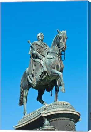 Framed King John Statue, Dresden, Germany Print