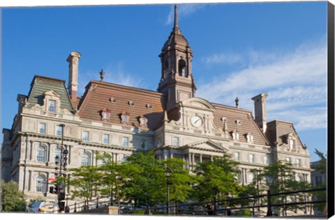 Framed Hotel De Ville, Montreal, Canada Print