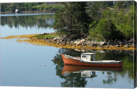 Framed Lobster Boat, Canada Print