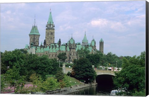 Framed Parliament Building in Ottawa Print