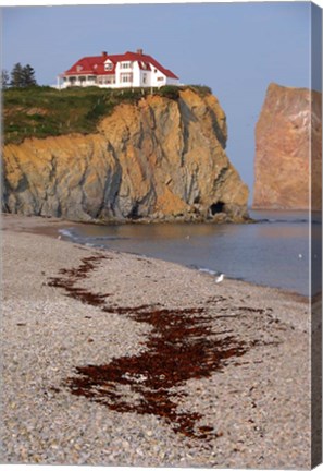 Framed Quebec Beach Cliffs Print