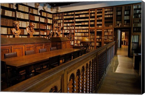 Framed Great Library, Plantin-Moretus Museum Print