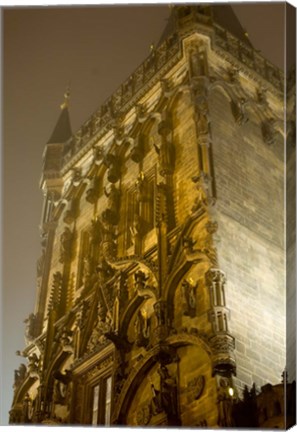 Framed Powder Tower in Prague, Czech Republic Print