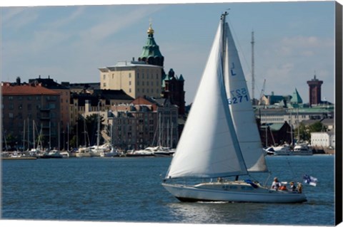 Framed Island in Helsinki Harbor Print