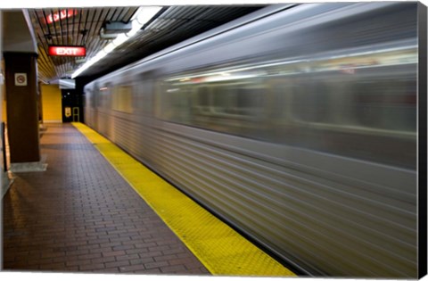 Framed Toronto Subway Train Print