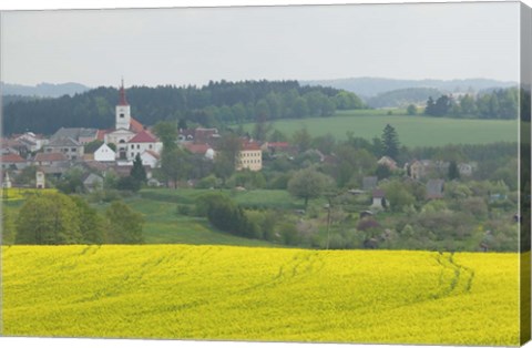 Framed Village of Znojmo, Czech Republic Print