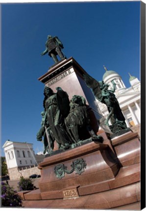 Framed Statue of Emperor Alexander II Print