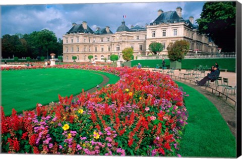 Framed Luxembourg Palace in Paris, France Print