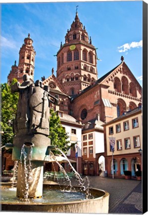 Framed Saint Martin&#39;s Cathedral, Mainz, Germany Print