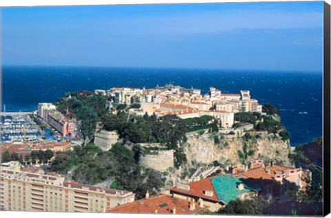 Framed Principality of Monaco at Monte Carlo, France Print