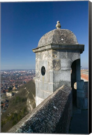 Framed Bescancon Citadelle, Fortress Lookout, Built in 1672, Bescancon, Jura, Doubs, France Print