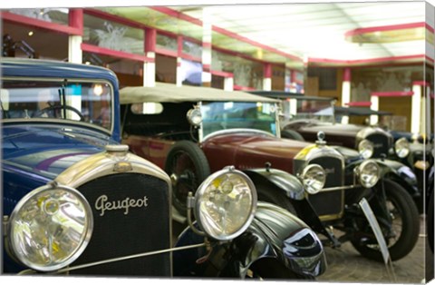 Framed Peugeot Car Museum, Montbeliard, France Print