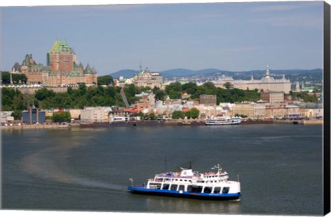 Framed Ferry Boat, St Lawrence River Print