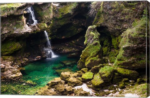 Framed Waterfall, Austria Print