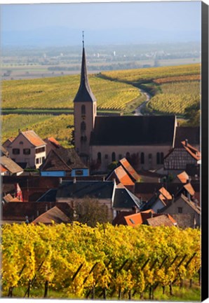 Framed Blienschwiller, Alsatian Wine Route Print