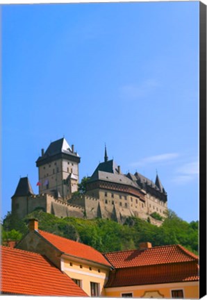 Framed Karlstejn Castle, Czech Republic Print