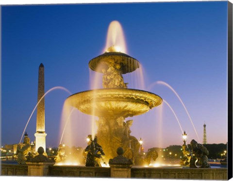 Framed Place de la Concorde, Paris, France Print