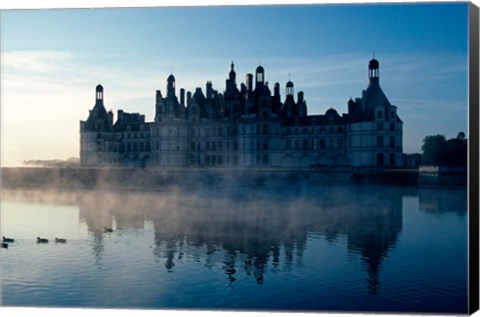 Framed Chateau Chambord at Dawn Print