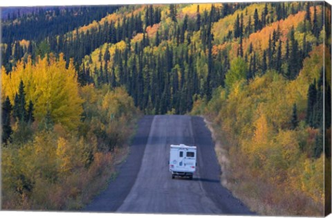 Framed Dempster Highway in the Fall Print