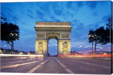 Framed Arc de Triomphe From Champs Elysees, Paris, France Print