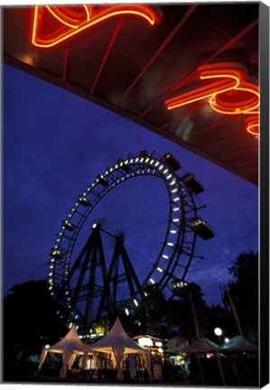 Framed Vienna Giant Ferris Wheel Print