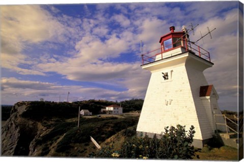 Framed Cape Enrage Lighthouse Print