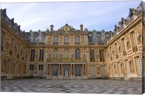 Framed Marble Courtyard, Versailles, France Print