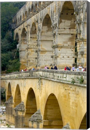 Framed Pont du Gard, Roman Aqueduct Print