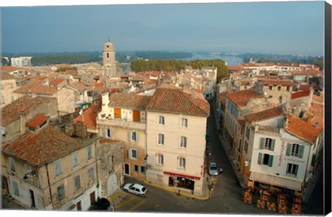 Framed Amphitheatre Tower, Arles, Provence Print